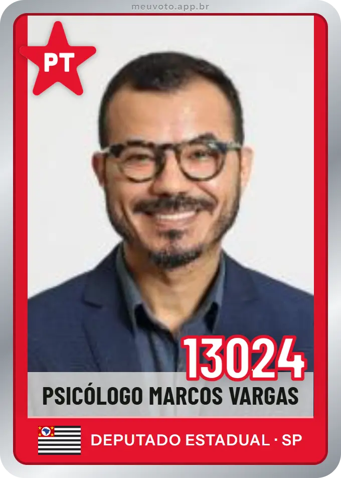 Carta de Psicólogo Marcos Vargas, número 13024, PT