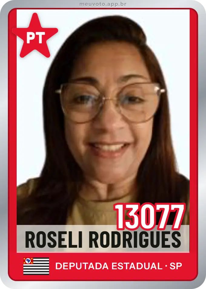 Carta de Roseli Rodrigues, número 13077, PT
