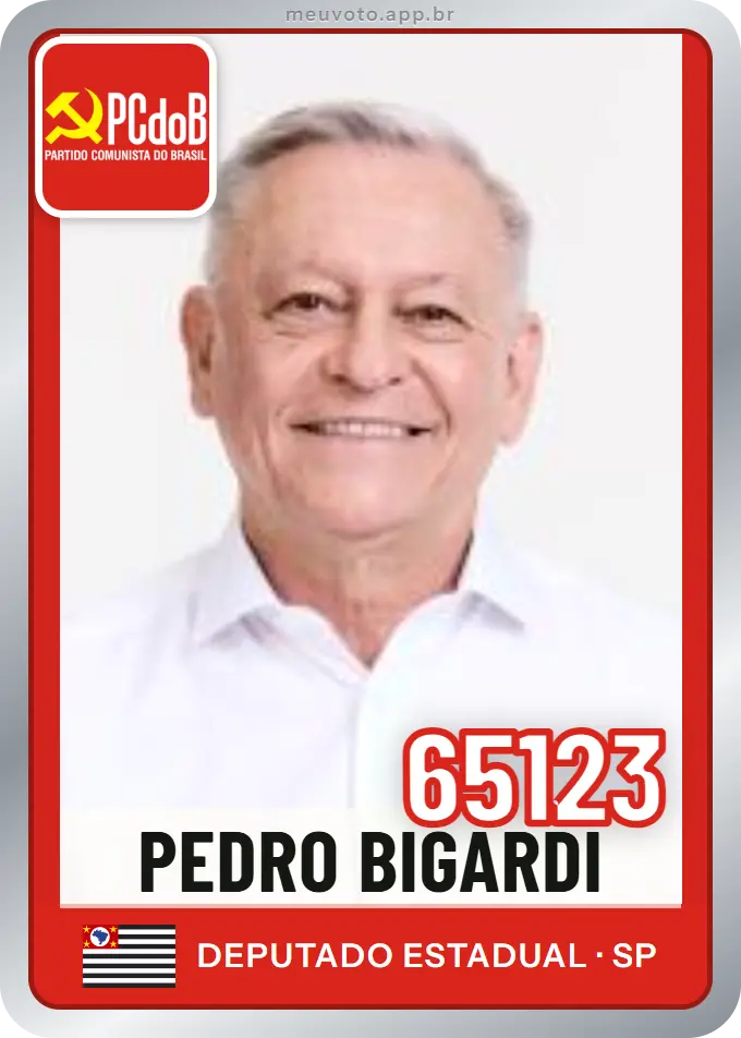 Carta de Pedro Bigardi, número 65123, PCdoB