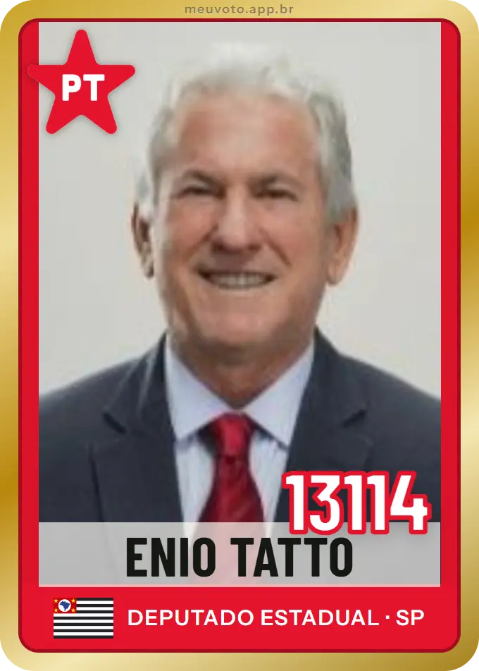 Carta de Enio Tatto, número 13114, PT