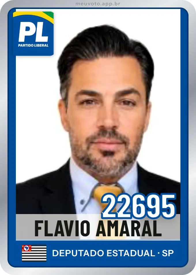 Carta de Flavio Amaral, número 22695, PL
