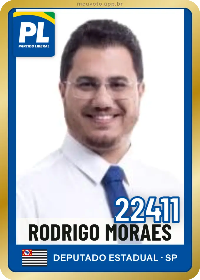 Carta de Rodrigo Moraes, número 22411, PL