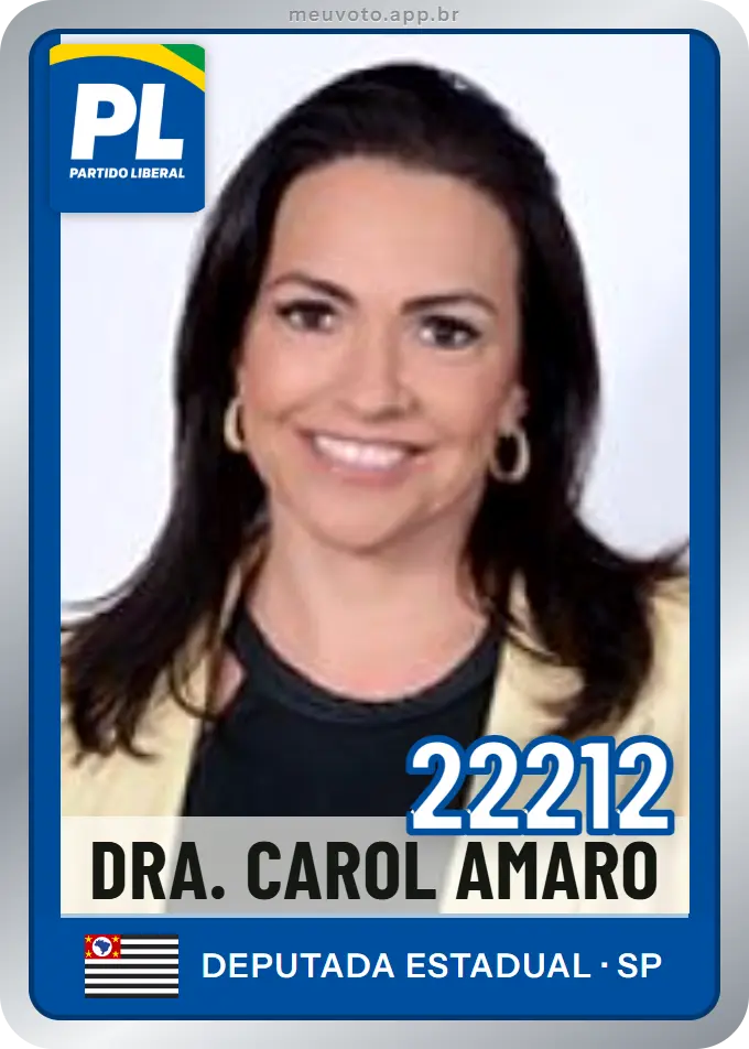 Carta de Dra. Carol Amaro, número 22212, PL
