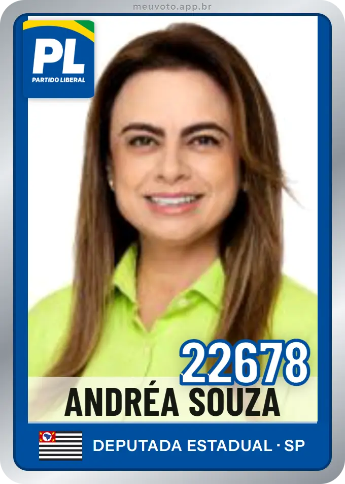 Carta de Andréa Souza, número 22678, PL