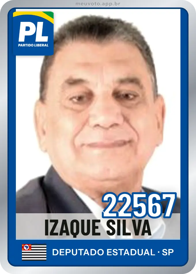 Carta de Izaque Silva, número 22567, PL