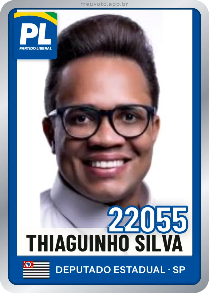 Carta de Thiaguinho Silva, número 22055, PL