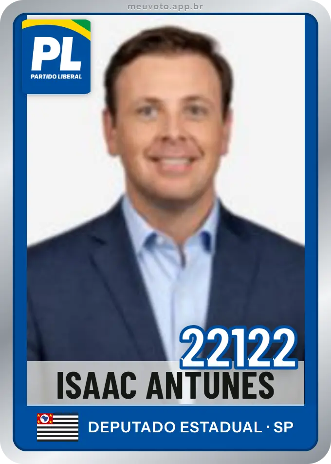 Carta de Isaac Antunes, número 22122, PL
