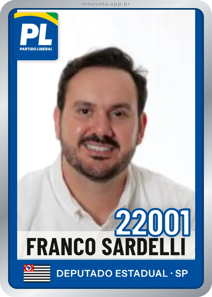 Carta de Franco Sardelli, número 22001, PL