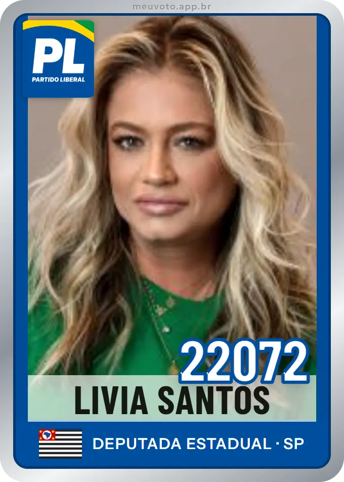 Carta de Livia Santos, número 22072, PL