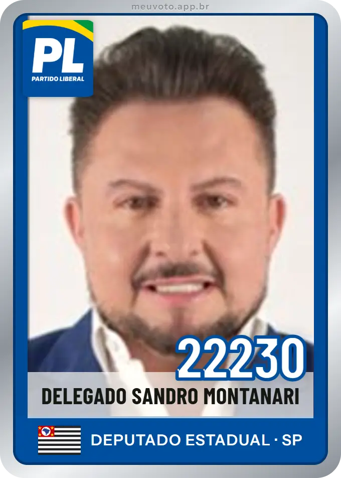 Carta de Delegado Sandro Montanari, número 22230, PL