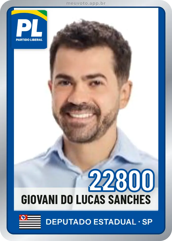 Carta de Giovani do Lucas Sanches, número 22800, PL