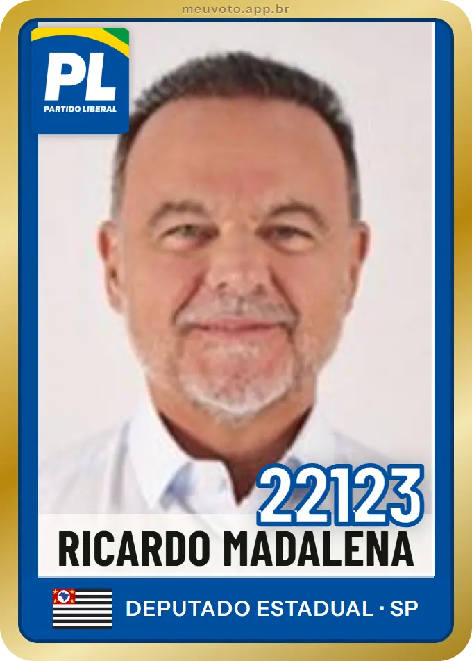 Carta de Ricardo Madalena, número 22123, PL