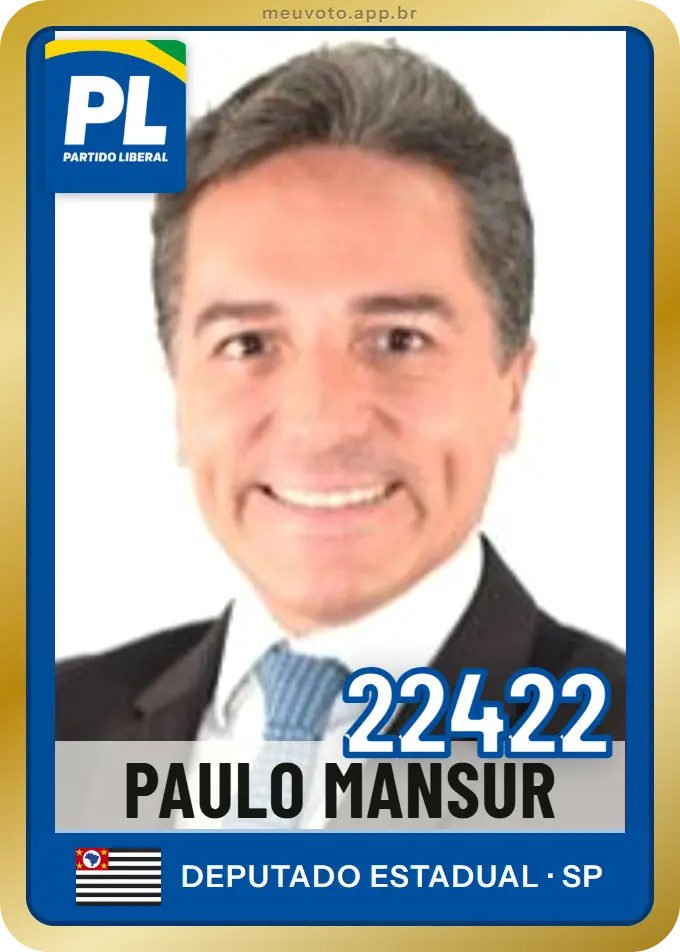 Carta de Paulo Mansur, número 22422, PL