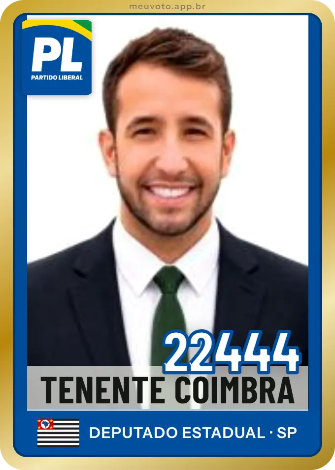 Carta de Tenente Coimbra, número 22444, PL
