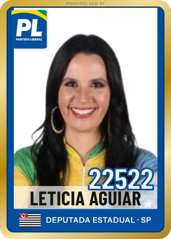 Carta de Leticia Aguiar, número 22522, PL