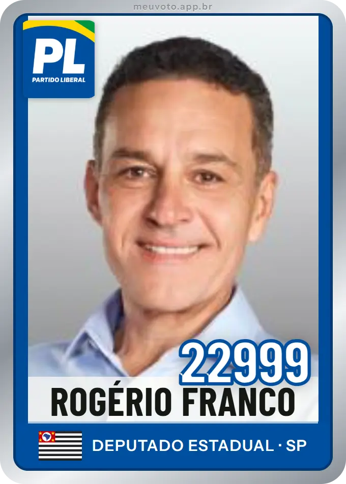Carta de Rogério Franco, número 22999, PL