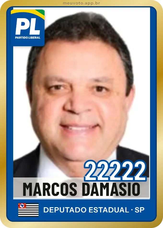 Carta de Marcos Damasio, número 22222, PL