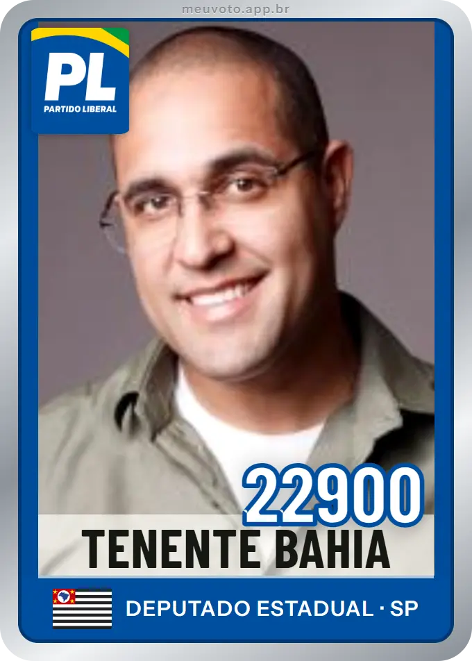 Carta de Tenente Bahia, número 22900, PL