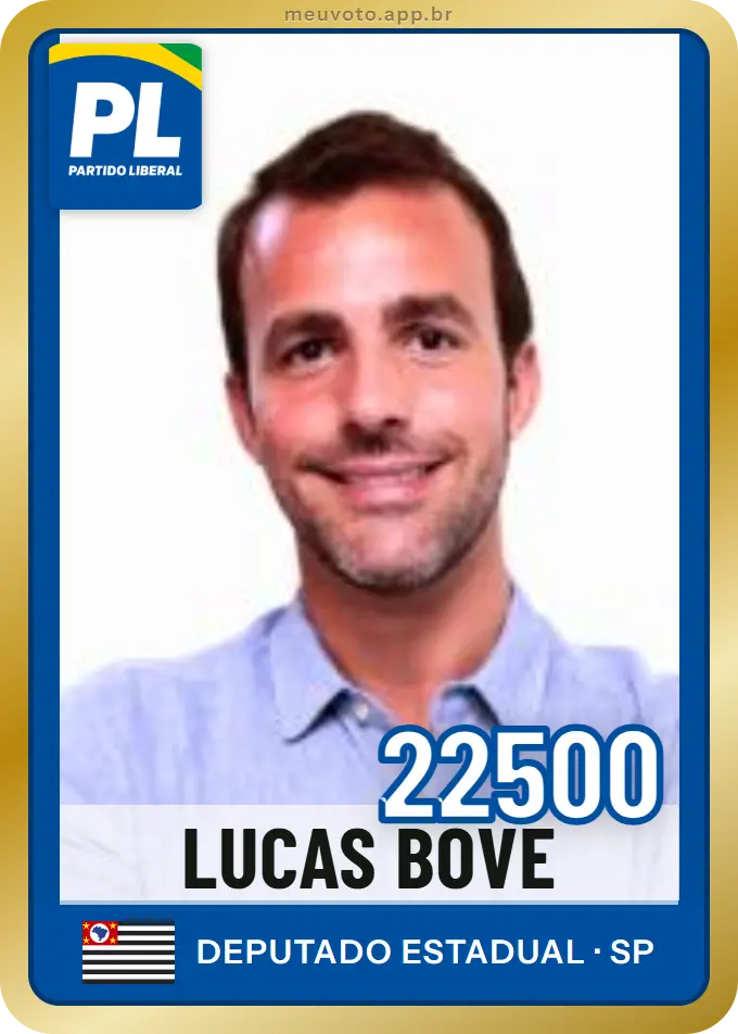 Carta de Lucas Bove, número 22500, PL