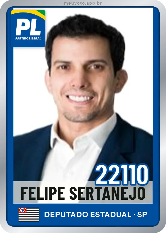 Carta de Felipe Sertanejo, número 22110, PL