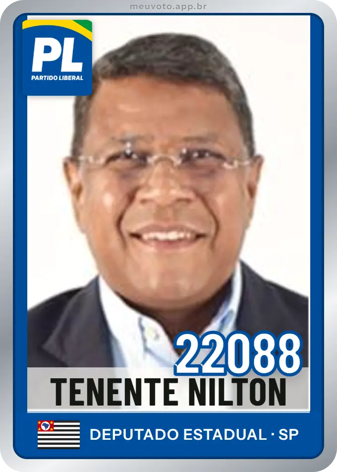 Carta de Tenente Nilton, número 22088, PL