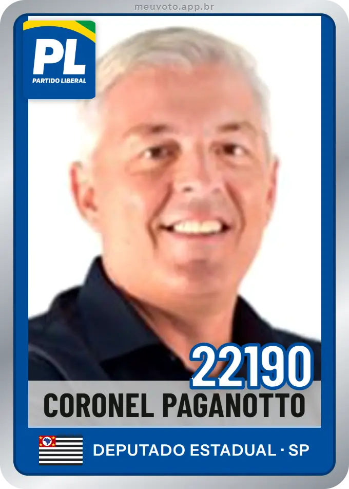 Carta de Coronel Paganotto, número 22190, PL