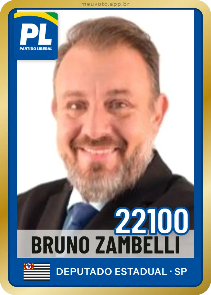 Carta de Bruno Zambelli, número 22100, PL
