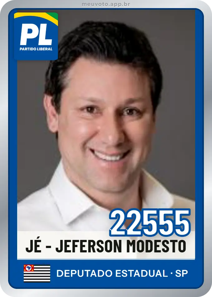 Carta de Jé - Jeferson Modesto, número 22555, PL