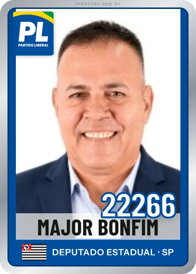 Carta de Major Bonfim, número 22266, PL