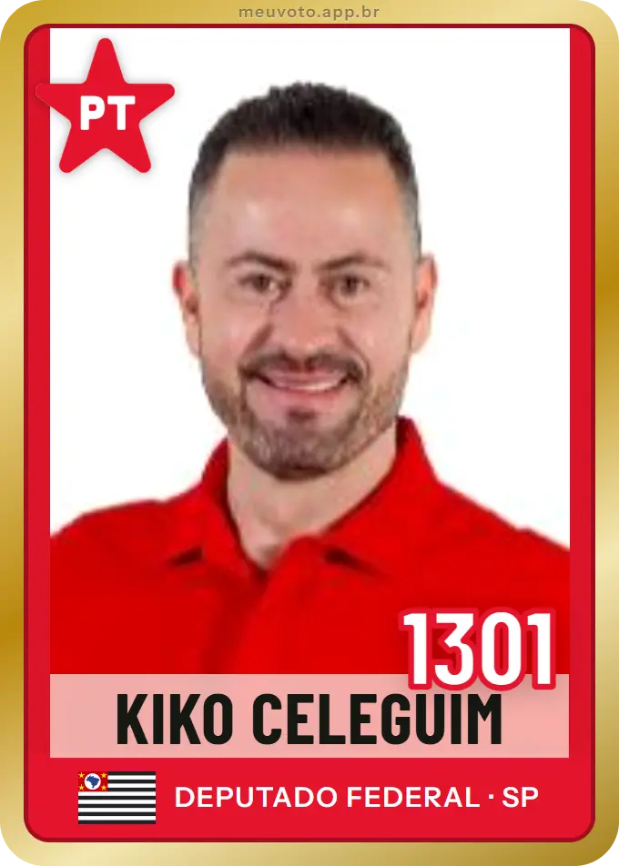Carta de Kiko Celeguim, número 1301, PT