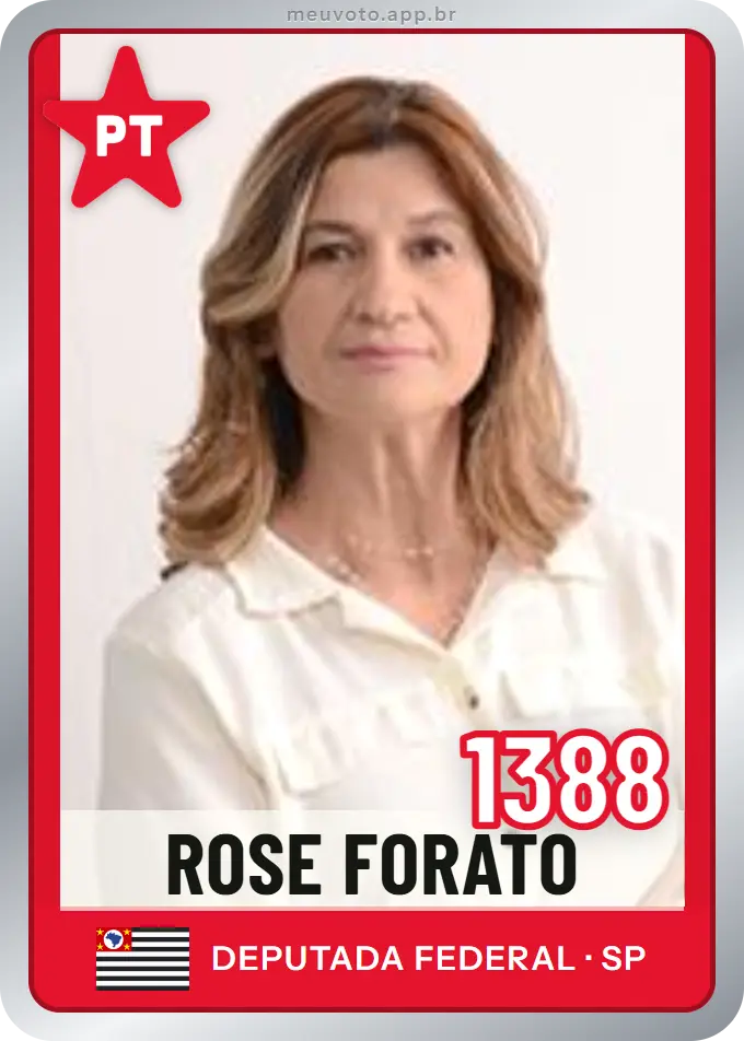Carta de Rose Forato, número 1388, PT