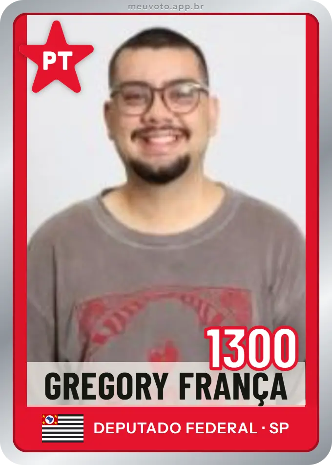 Carta de Gregory França, número 1300, PT