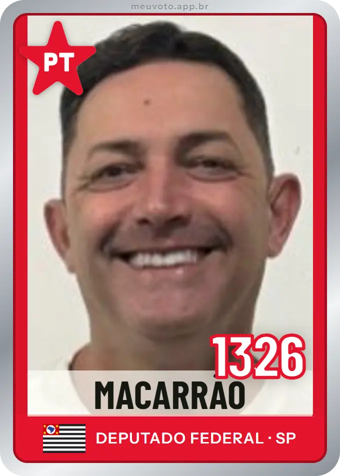 Carta de Macarrão, número 1326, PT