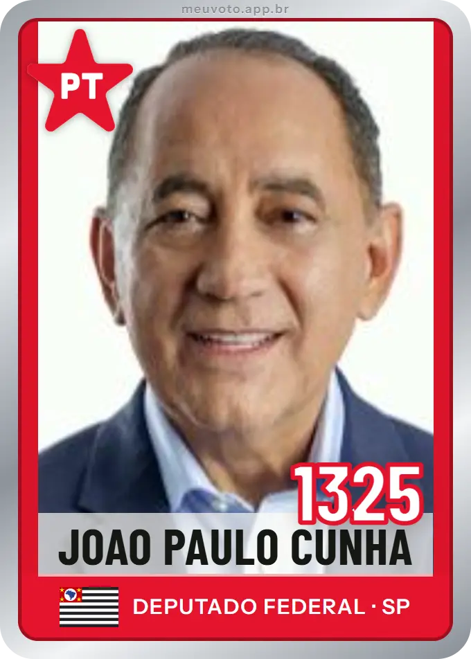 Carta de Joao Paulo Cunha, número 1325, PT