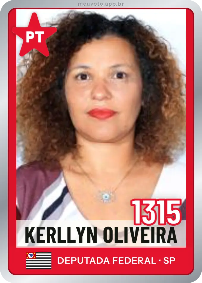 Carta de Kerllyn Oliveira, número 1315, PT