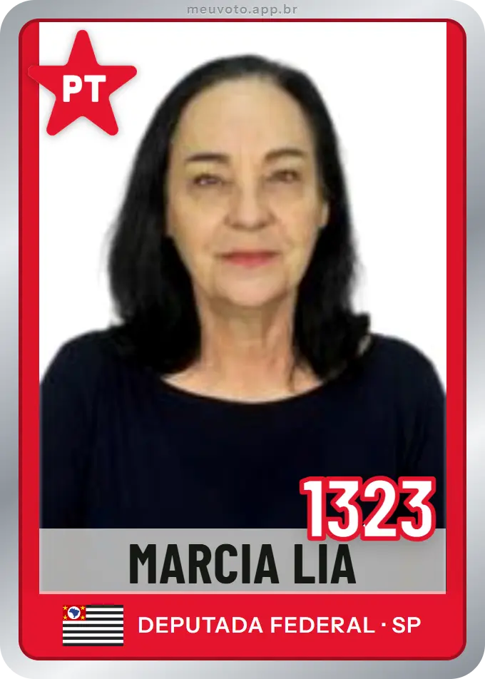 Carta de Marcia Lia, número 1323, PT