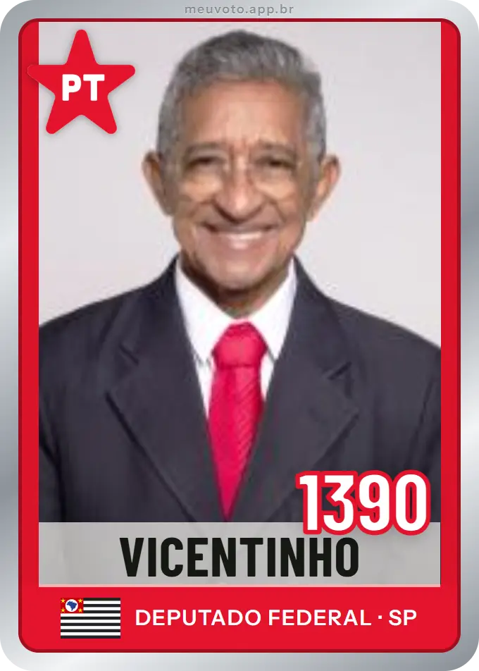 Carta de Vicentinho, número 1390, PT