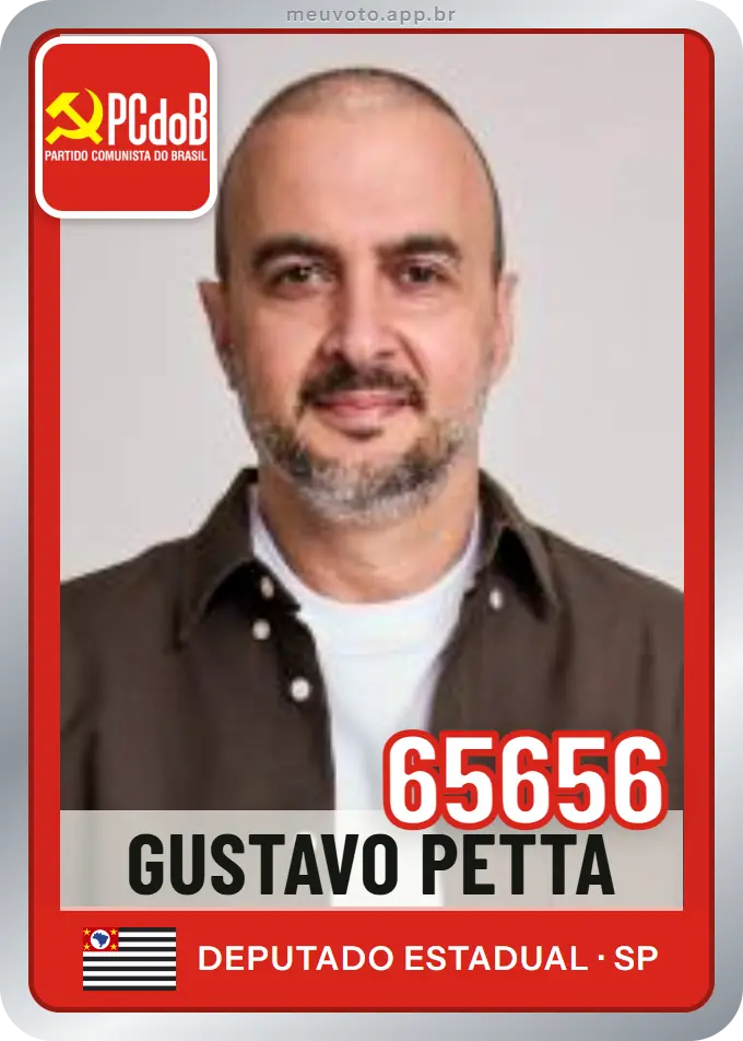 Carta de Gustavo Petta, número 65656, PCdoB