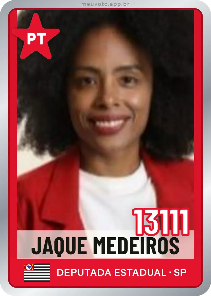 Carta de Jaque Medeiros, número 13111, PT