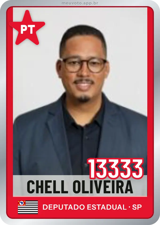 Carta de Chell Oliveira, número 13333, PT
