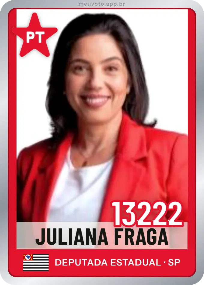 Carta de Juliana Fraga, número 13222, PT
