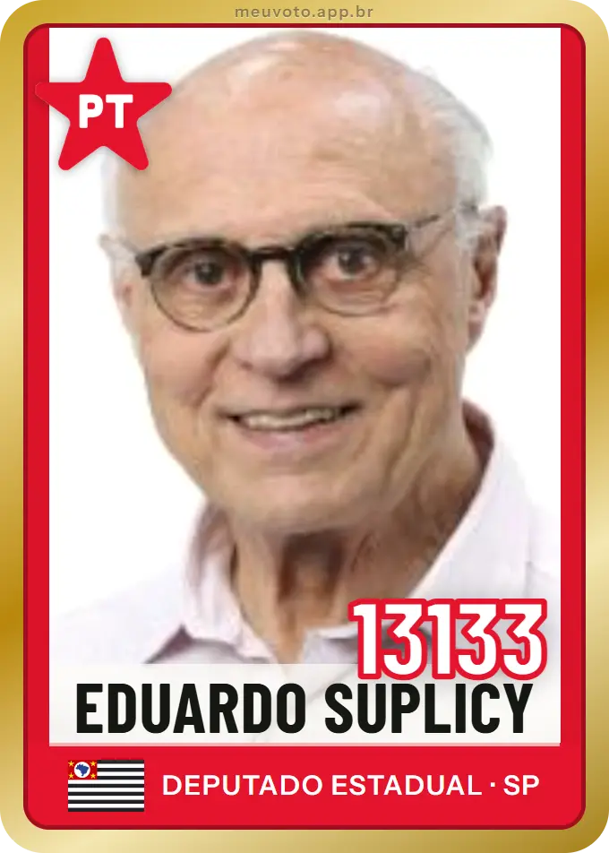 Carta de Eduardo Suplicy, número 13133, PT
