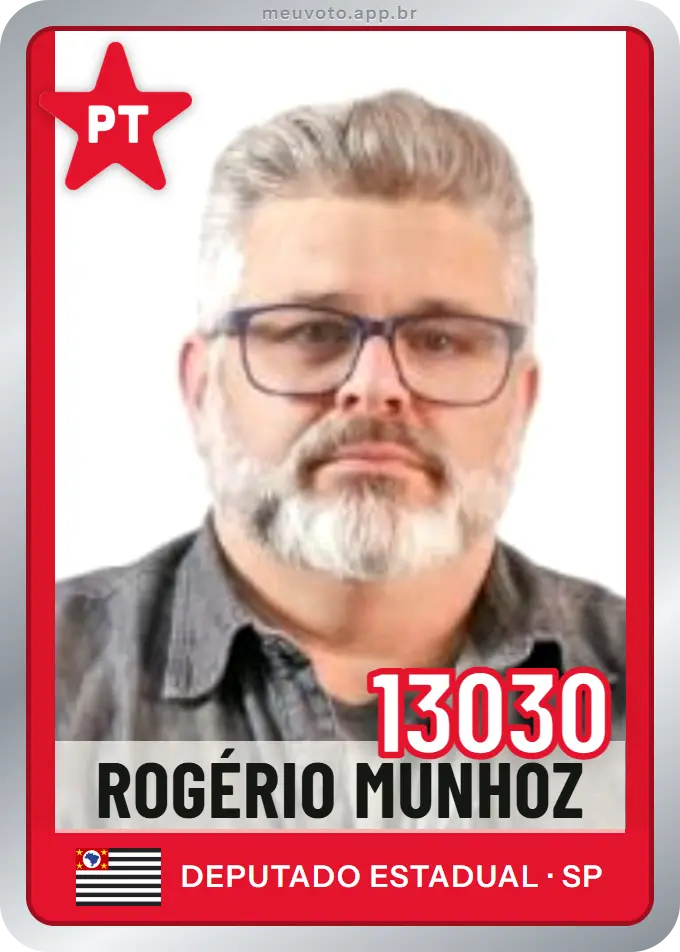 Carta de Rogério Munhoz, número 13030, PT