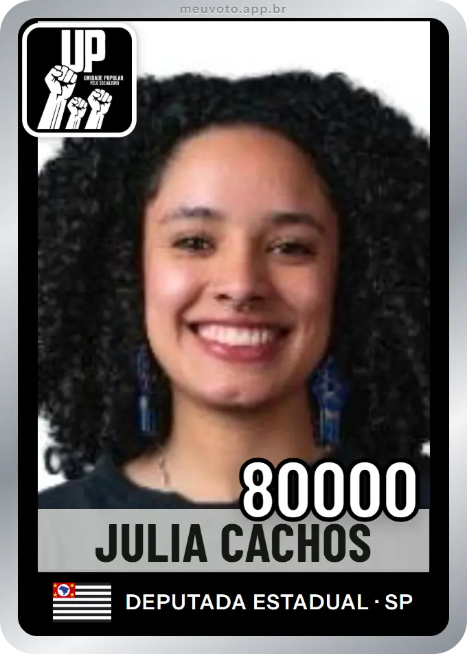 Carta de Julia Cachos, número 80000, UP