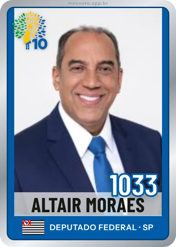Carta de Altair Moraes, número 1033, Republicanos