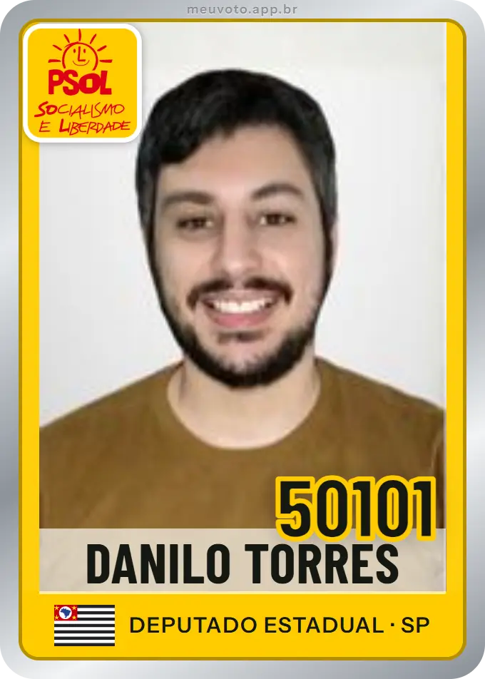 Carta de Danilo Torres, número 50101, PSOL