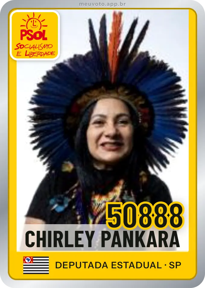 Carta de Chirley Pankará, número 50888, PSOL
