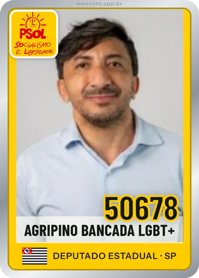 Carta de Agripino Bancada Lgbt+, número 50678, PSOL