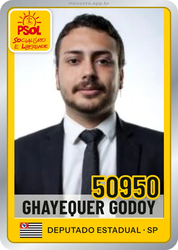 Carta de Ghayequer Godoy, número 50950, PSOL