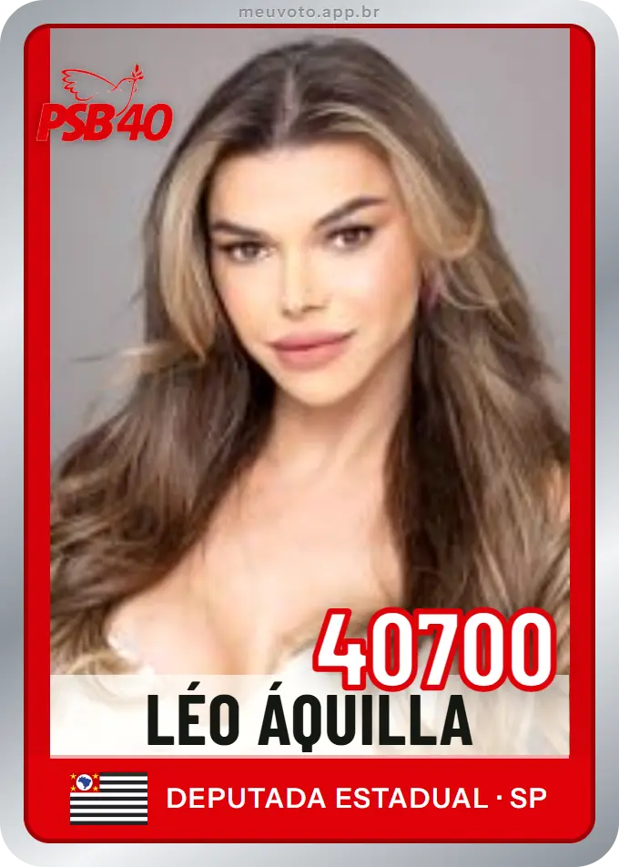 Carta de Léo Áquilla, número 40700, PSB